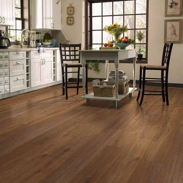 Classic solid hardwood flooring in a farmhouse kitchen