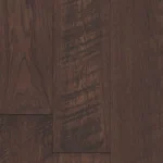 Close-up of dark espresso hand-scraped wood planks
